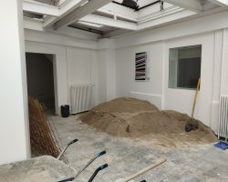 Le coulage de la chappe